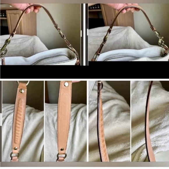 Coach ZOE White Leather Women's Bag - Picture 6 of 13